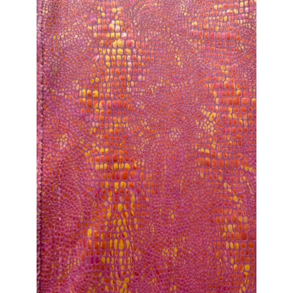 Y2K Betsey Johnson New York Iridescent Festival Velvet Snake Print Flare Pants M - Picture 5 of 11